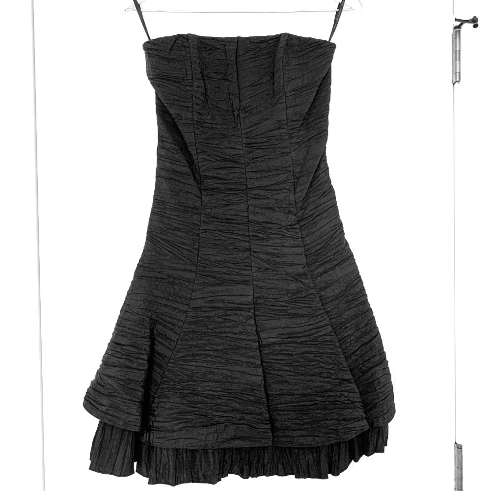 Jessica McClintock Black Short Dress Open Back